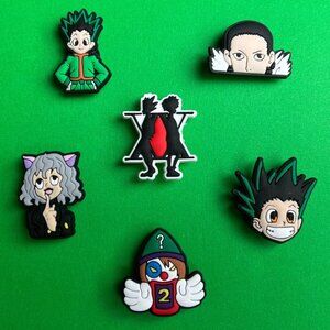 Hunter X Hunter Crocs Shoe Charms Set of 6 - jibbitz Charms Anime Gon Killua